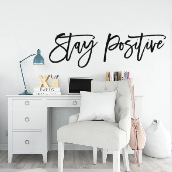 Sticker Stay Positive Script