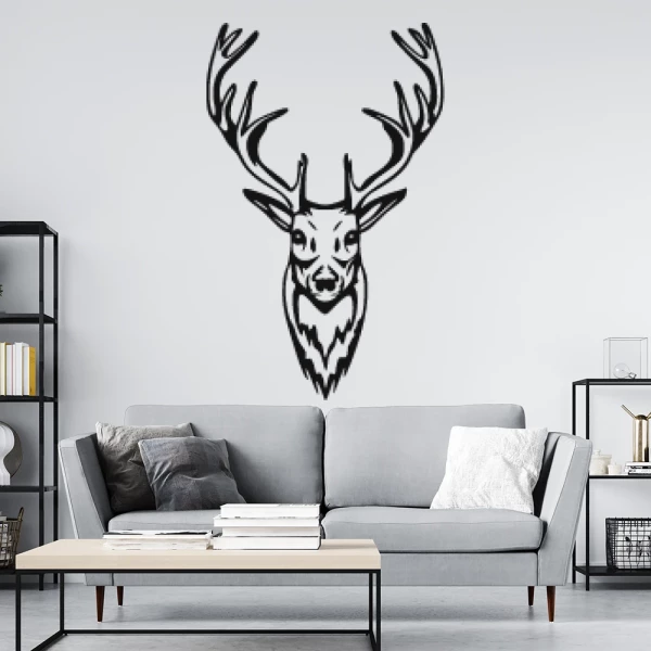 Sticker Herten hoofd