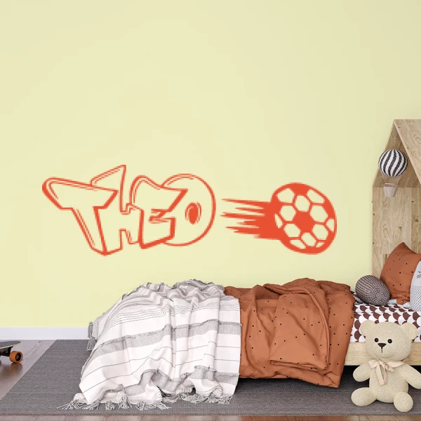 Sticker Theo Graffiti Football