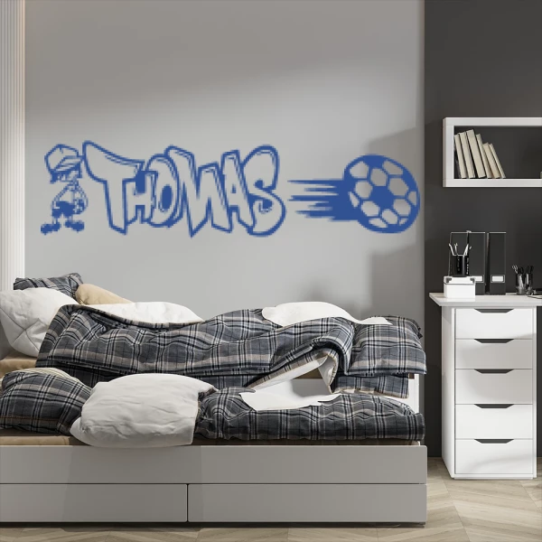 Sticker Thomas Graffiti Football
