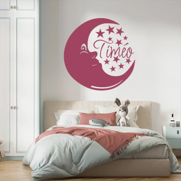 Sticker Timéo Maan Sterren