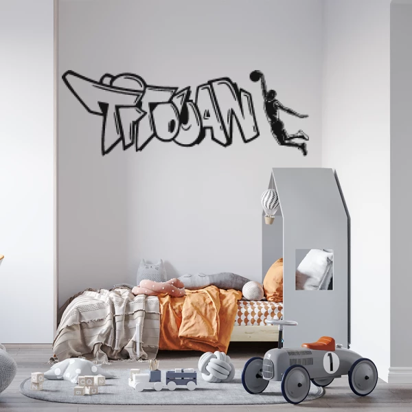 Sticker Titouan Graffiti Basketball