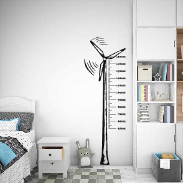 Sticker Meetlat Windturbine