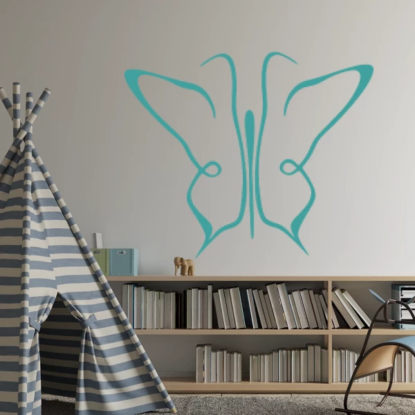 Sticker Butterfly lijnen