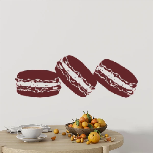 Sticker Drietal Macarons