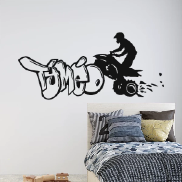 Sticker Tyméo Graffiti Quad