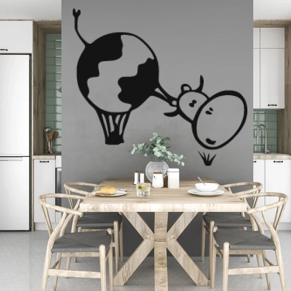 Sticker Ronde Koe