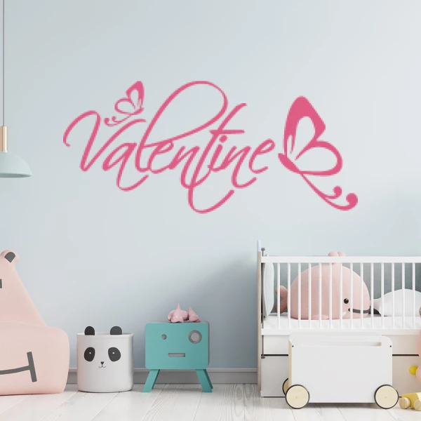 Sticker Valentine Vlinders