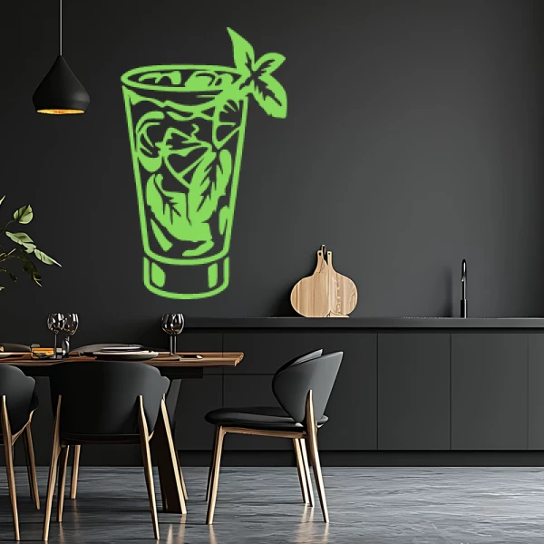 Sticker Glas Mojito