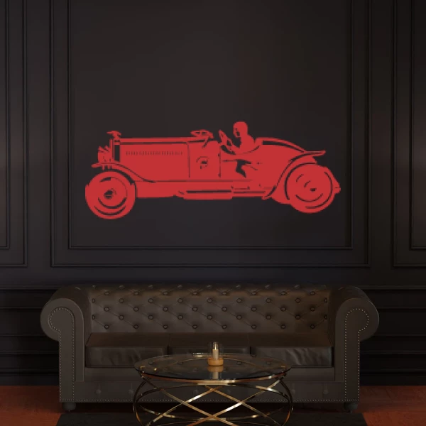 Sticker Vintage Auto