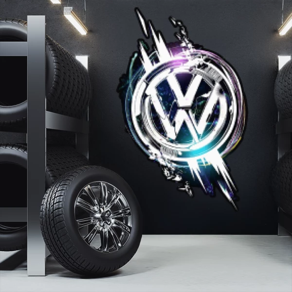 Sticker VW Logo - Printed