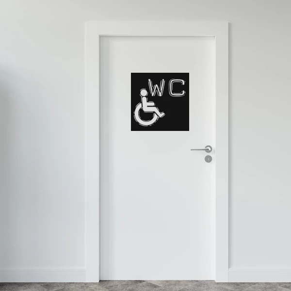 Sticker WC Dymo Gehandicapten