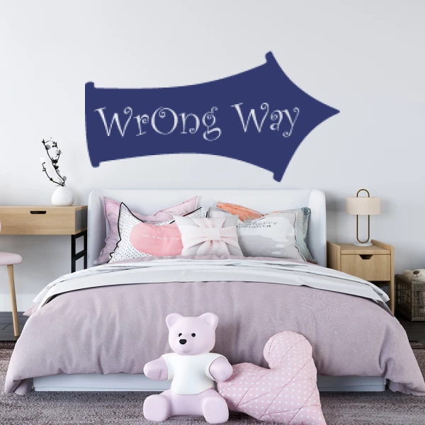 Sticker Wrong Way
