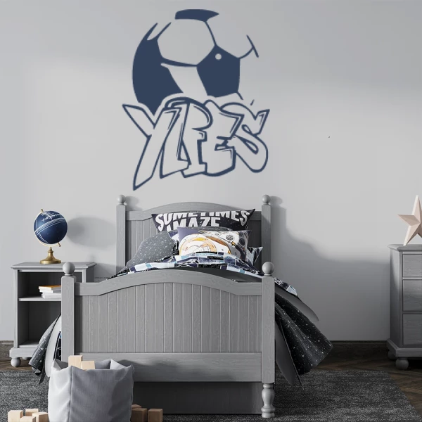 Sticker Ylies Graffiti Ballon Foot