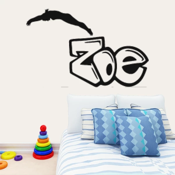 Sticker Zoé Graffiti Duiken 2