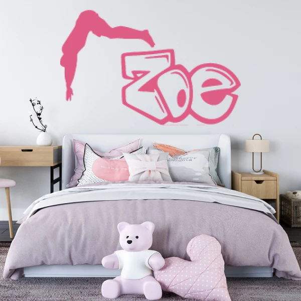 Sticker Zoé Graffiti Duiken